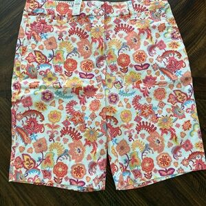 Talbots, Perfect Shorts. 10.5”, Charming Floral